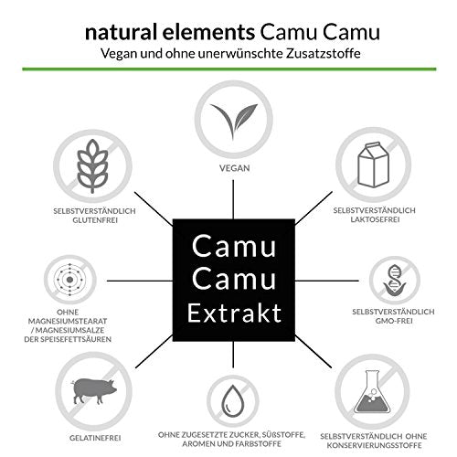 Camu-Camu Kapseln - Natürliches Vitamin C - 180 vegane Kapseln für 6 Monate - Laborgeprüft, ohne unerwünschte Zusätze Lifestyle-Webshop