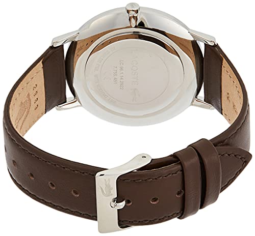 Lacoste Herren Analog Quarz Uhr mit Leder Armband 2011002 Lifestyle-Webshop