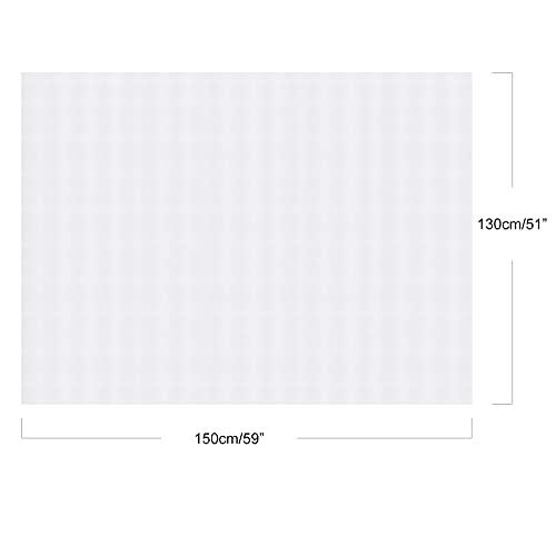 Apalus Fliegengitter Fenster, Zuschneidbar auf Fenstergrößen bis 130x150cm, Insektenschutz mit Starkem Klettband, Kinderleichte Montage, Presshilfe und Zuschneider Inklusive, Weiß Lifestyle-Webshop