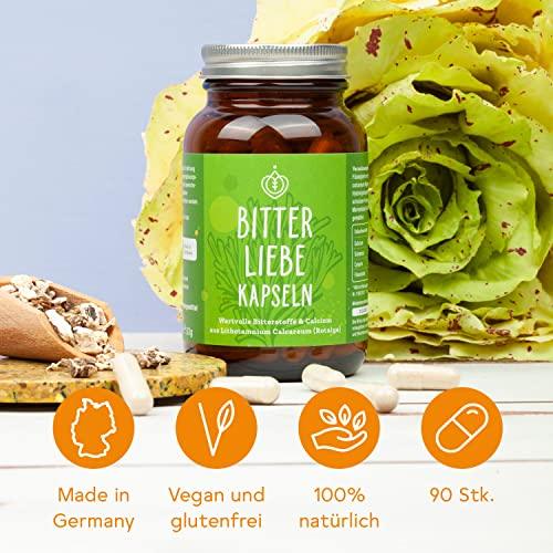 BitterLiebe® Bitterstoffe Kapseln mit Jod aus der Rotalge 90 Stk. I Mariendistel Löwenzahn Artischocke Kapseln hochdosiert I milk thistle Tabletten Lifestyle-Webshop