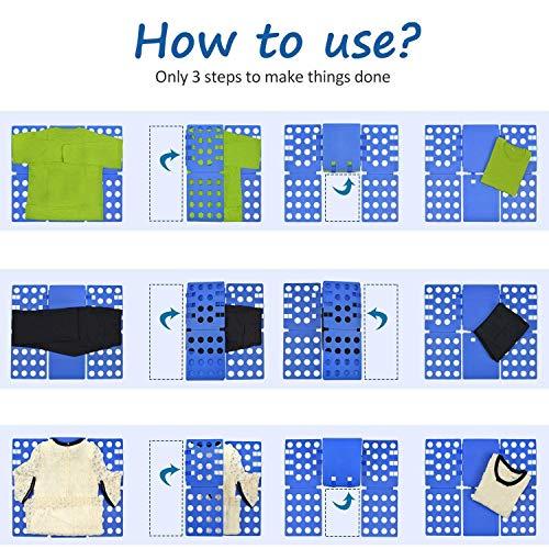 Pollover Hosen Hemden Wäsche Kinder- und Erwachsen-Faltbrett Falthilfe für Wäsche Kleidung T Shirt Falten Zusammenlegen Wäschefalter Wäschefaltbrett Hemdenfalter Lifestyle-Webshop