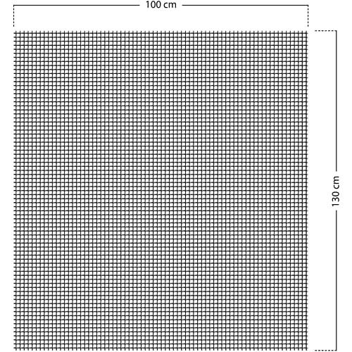Schellenberg 50713 Fliegengitter für Fenster Insektenschutz und Mückenschutz inkl. Klebestreifen, ohne Bohren, 100 x 130 cm, anthrazit Lifestyle-Webshop