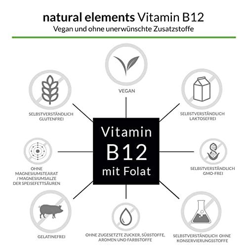 Vitamin B12 - 180 Tabletten - Hochwertig durch beide Aktivformen + Depot + Folat (5-MTHF aus Quatrefolic®) - Vegan, hochdosiert Lifestyle-Webshop