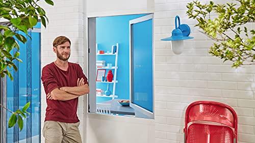 tesa Insect Stop STANDARD Fliegengitter für Fenster - Insektenschutz zuschneidbar - Mückenschutz ohne Bohren - 1 x Fliegen Netz anthrazit - 130 cm x 150 cm Lifestyle-Webshop