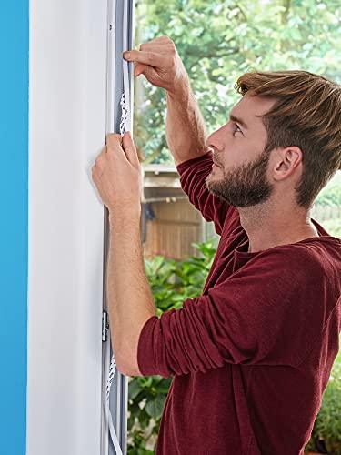 tesa Insect Stop STANDARD Fliegengitter für Fenster - Insektenschutz zuschneidbar - Mückenschutz ohne Bohren - 1 x Fliegen Netz anthrazit - 130 cm x 150 cm Lifestyle-Webshop